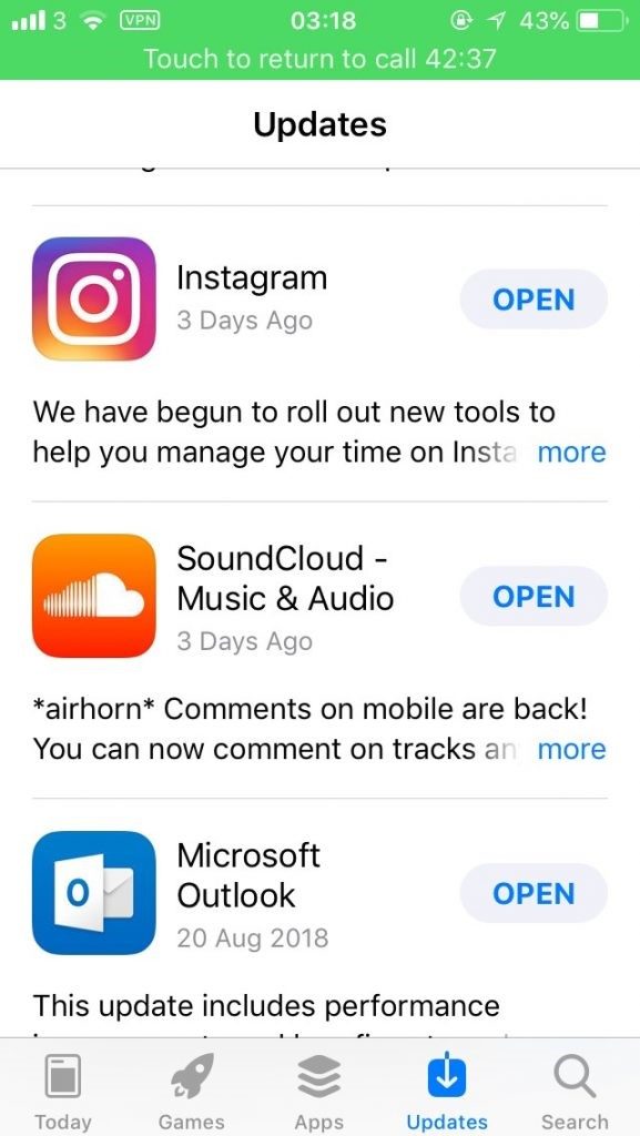 Update your Instagram app